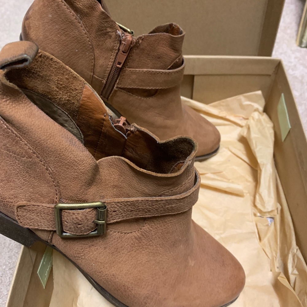 Brown booties